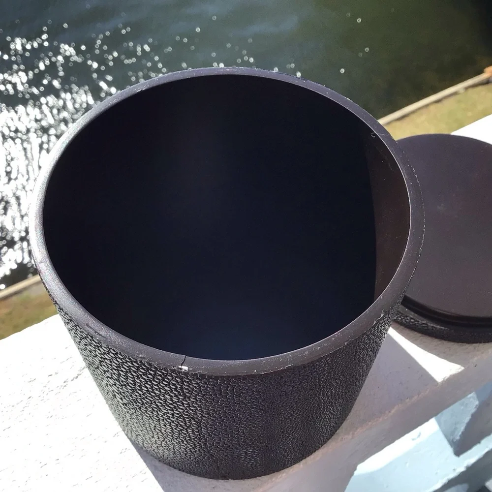 Pigeon Poodle Large Manchester Bath Collection Black Realistic Faux Shagreen